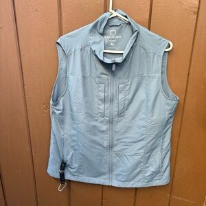 ScottEvest TEC Travel Vest Utility Pockets Full Zip Women's XL blue